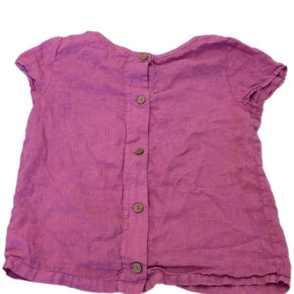 C&C California Lavender Linen Blouse - Picture 4 of 4